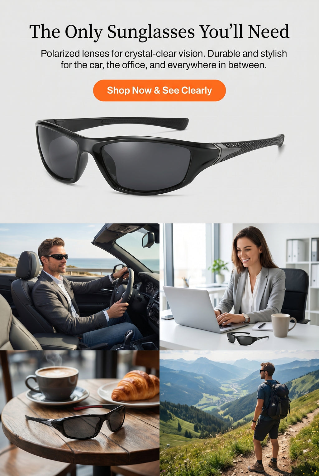 Sunglasses — 5 Designs to Choose From