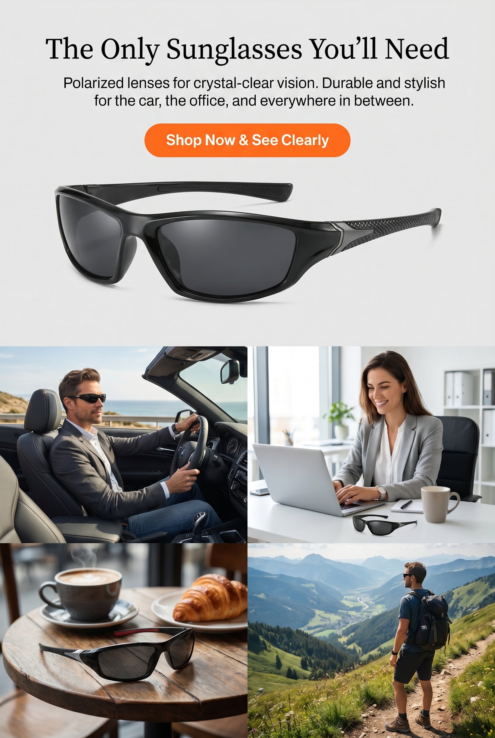 Sunglasses — 5 Designs to Choose From
