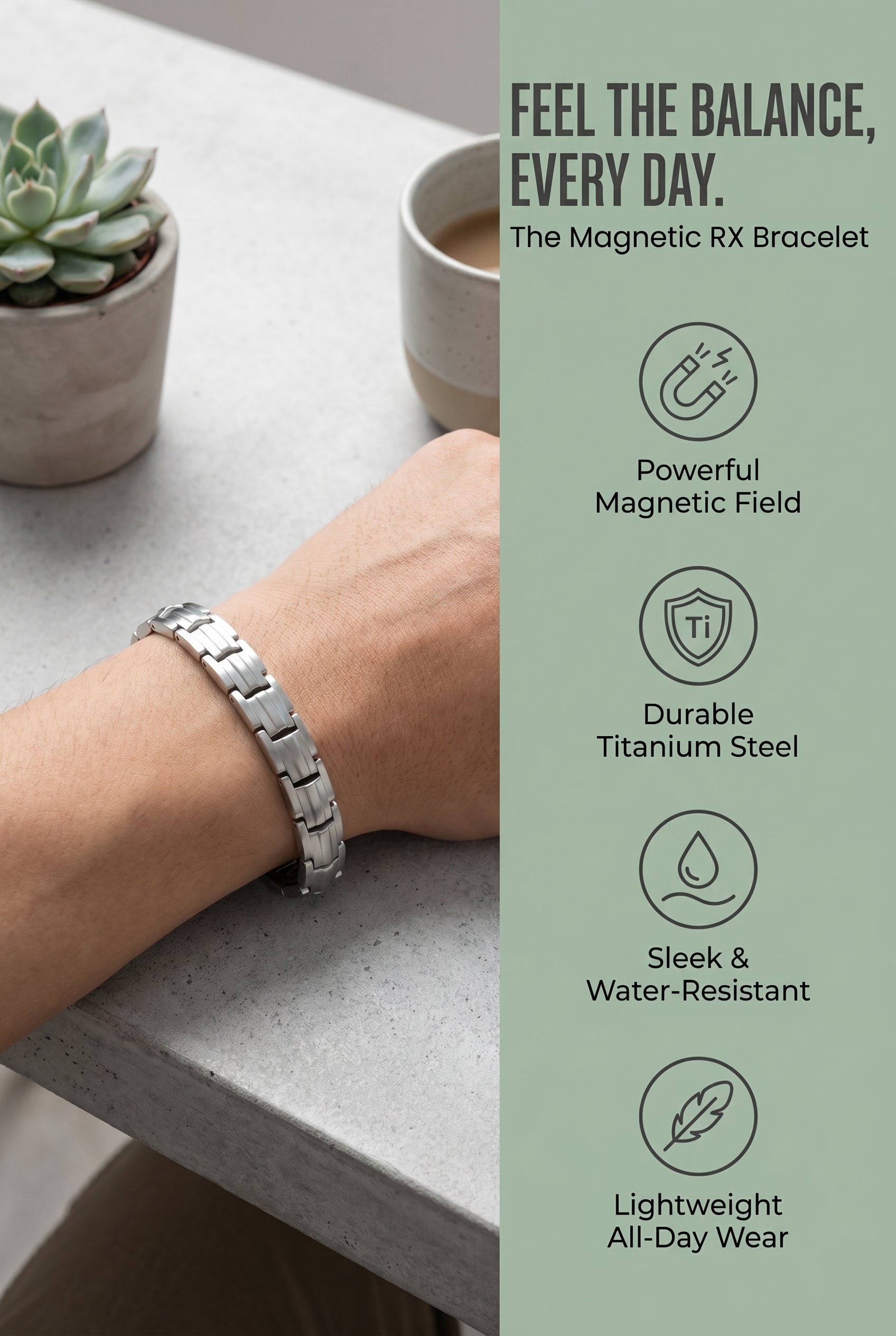Magnetic RX Bracelet for Men and Women