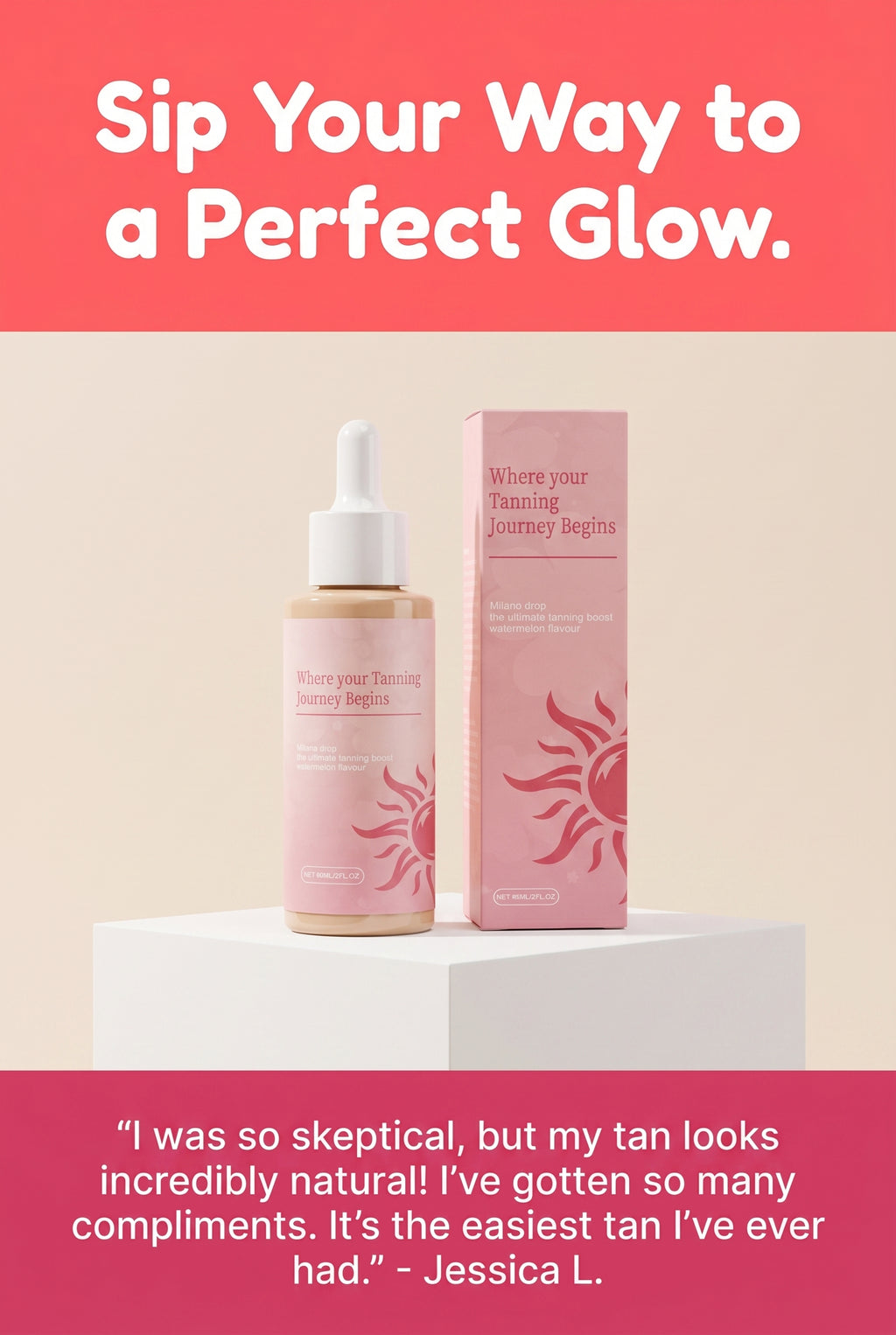 Milano Tanning Drops (watermelon flavor)