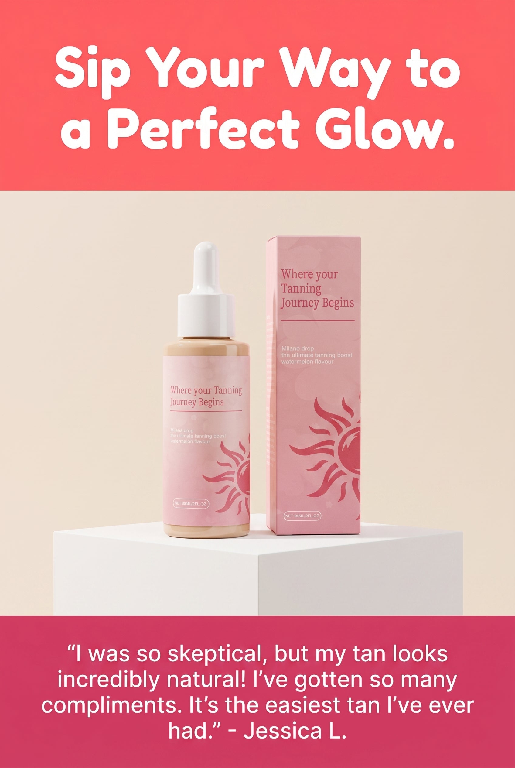 Milano Tanning Drops (watermelon flavor)