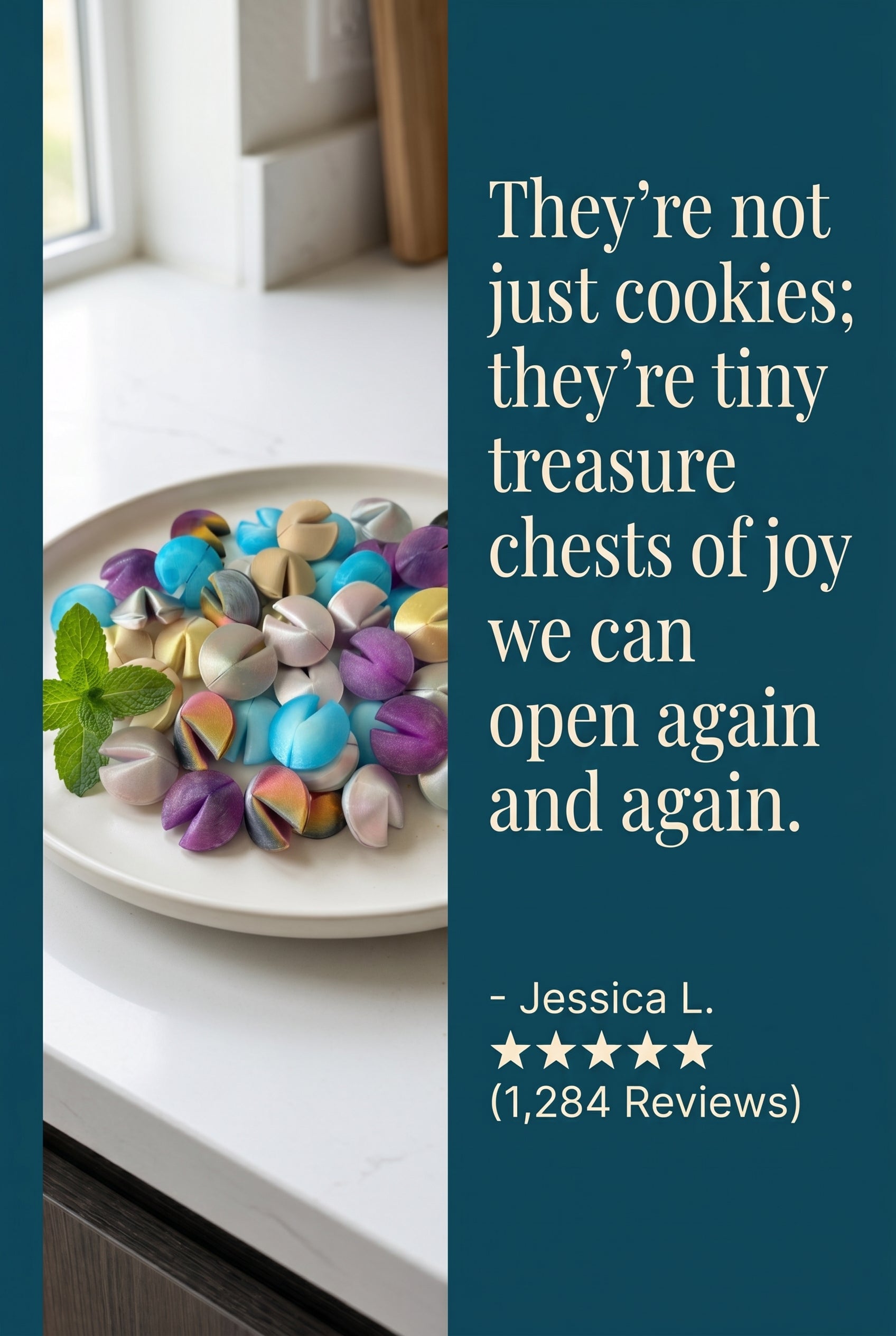 3D fortune cookies