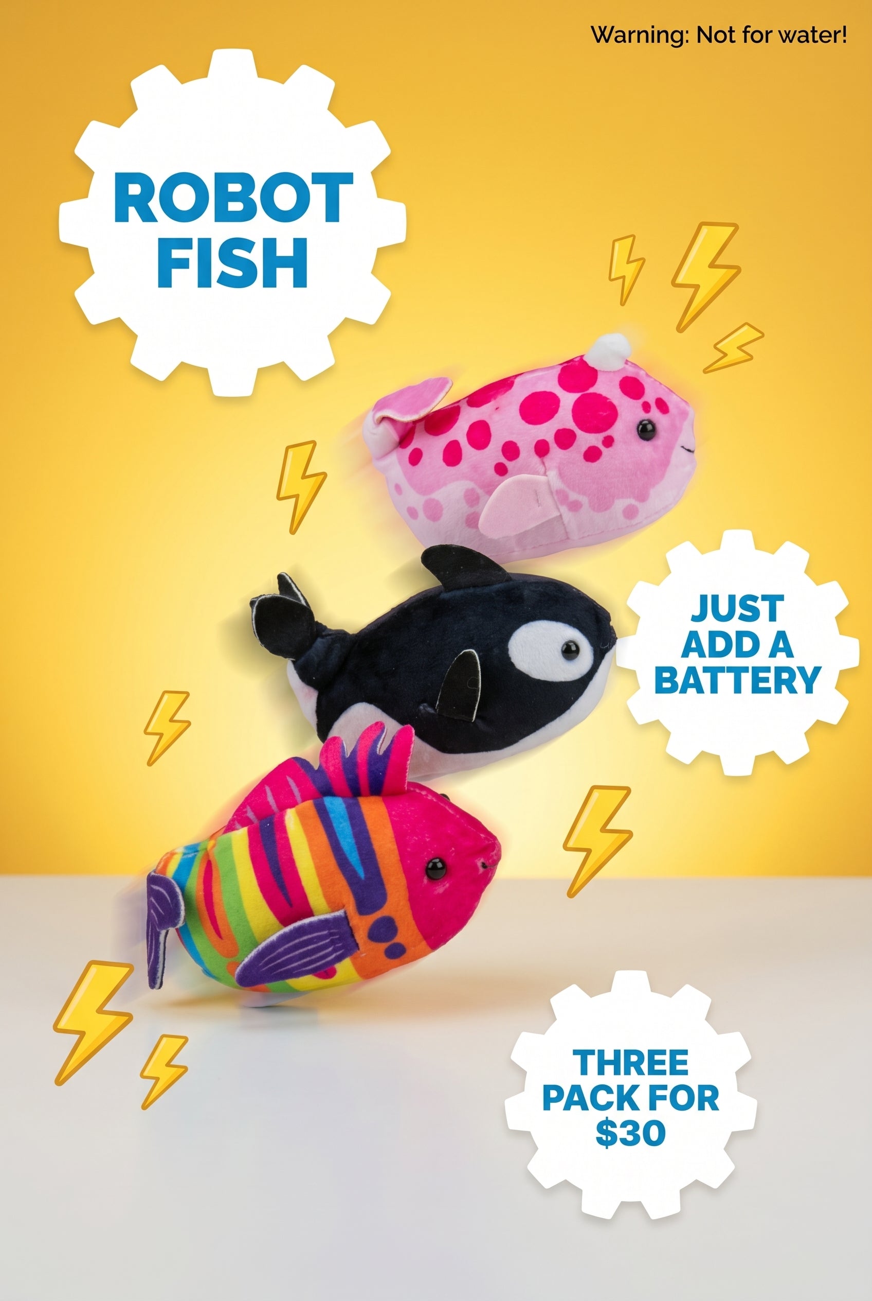 ZHU ZHU Robot Fish — Set of 3